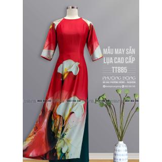 Áo Dài Truyền Thống Lụa Cao Cấp TT885 Áo Dài Truyền Thống Lụa Cao Cấp TT885